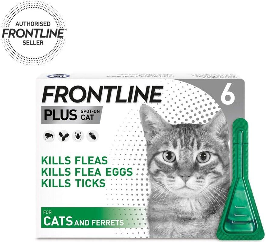 FRONTLINE SPOT on & plus CAT & DOG Flea Lice Tick Treatment Solution Kills Fleas