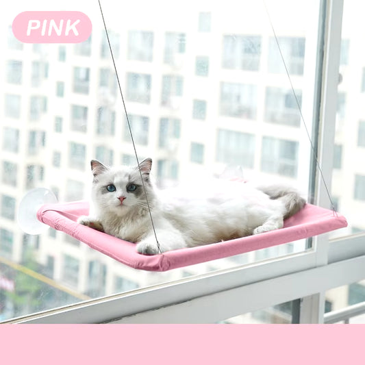 Pet Cat Hammock Aerial Hanging Cat Bed Cats Bed House Kitten Climbing Frame Sunny Window Seat Nest Bearing 20Kg Pet Accessories