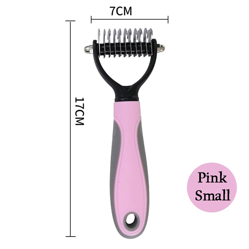 Professional Pet Deshedding Brush Dog Hair Remover Pet Fur Knot Cutter Puppy Cat Comb Brushes Dogs Grooming Shedding Supplies