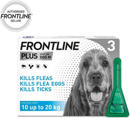 FRONTLINE SPOT on & plus CAT & DOG Flea Lice Tick Treatment Solution Kills Fleas